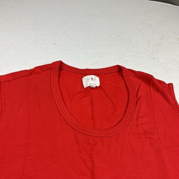 Lou & Grey Signature Soft Knit Muscle Tank Top Red Shirt Short Sleeve Size SMALL - Picture 3 of 10
